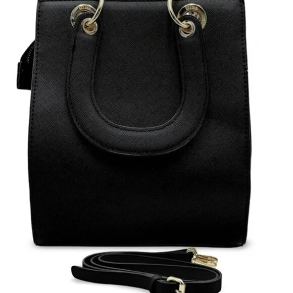 Trina Turk Double Handle Crossbody Black w/ Front Slip Pocket NEW - Picture 3 of 12